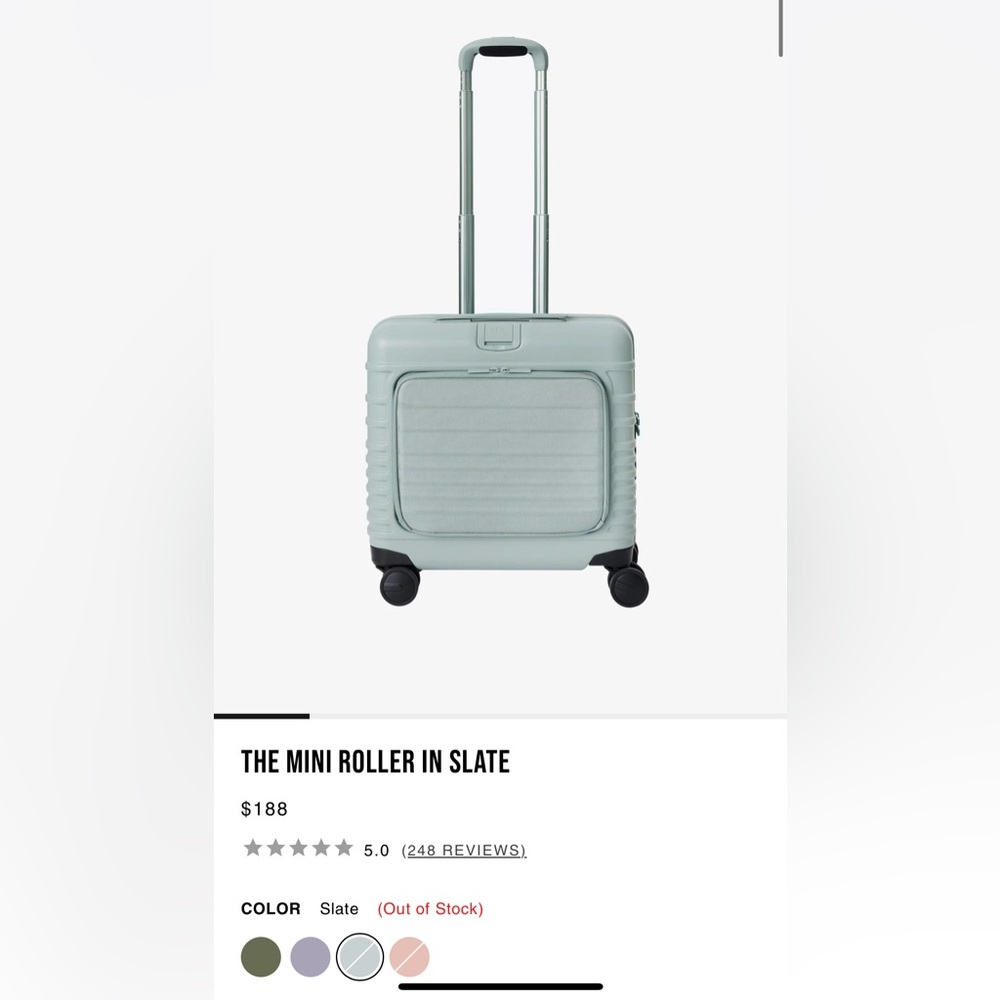 BEIS mini roller in slate (out of stock color!!)